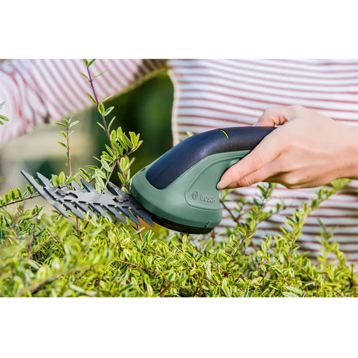 Bosch Home and Garden Gartenschere EasyShear 0600833300 integrierter 3,6 V Akku, 40 min Akkulaufzeit, Messerlänge 12 cm (Strauch) Messerbreite 8 cm (Gras), im Karton – Bild 4