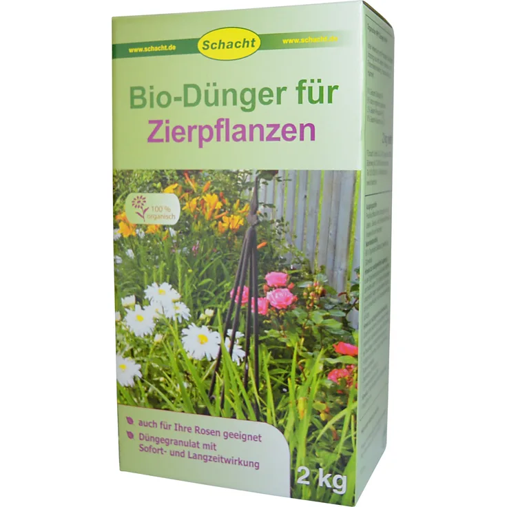 SCHACHT Bio-Dünger für Zierpflanzen, 2 kg Pappschachtel
