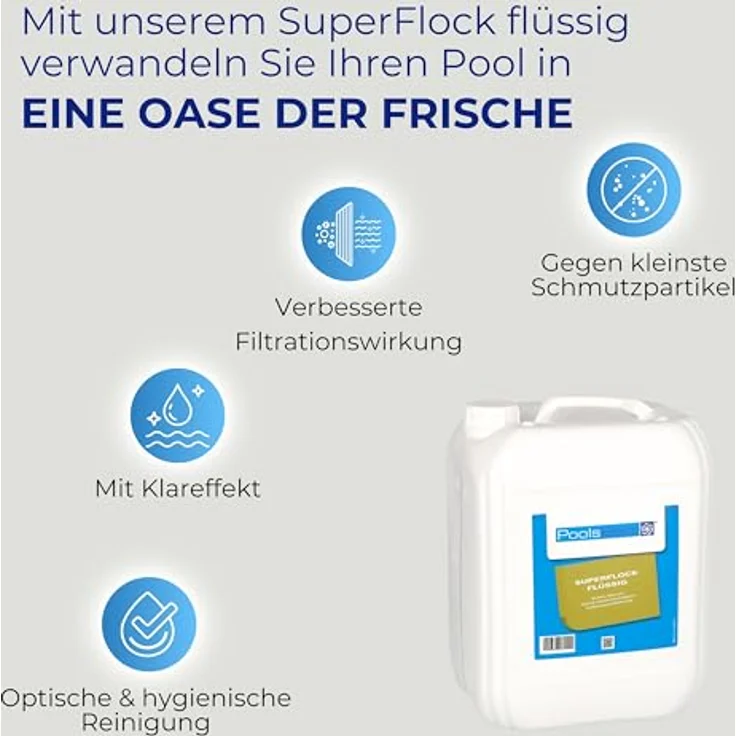 10 kg - PoolsBest® Superflock flüssig – Bild 5