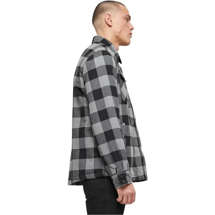 Brandit Anorak Herren Lumberjacket (1-St), klassischer Holzfäller-Look, Flanell Fütterung, blau – Bild 6