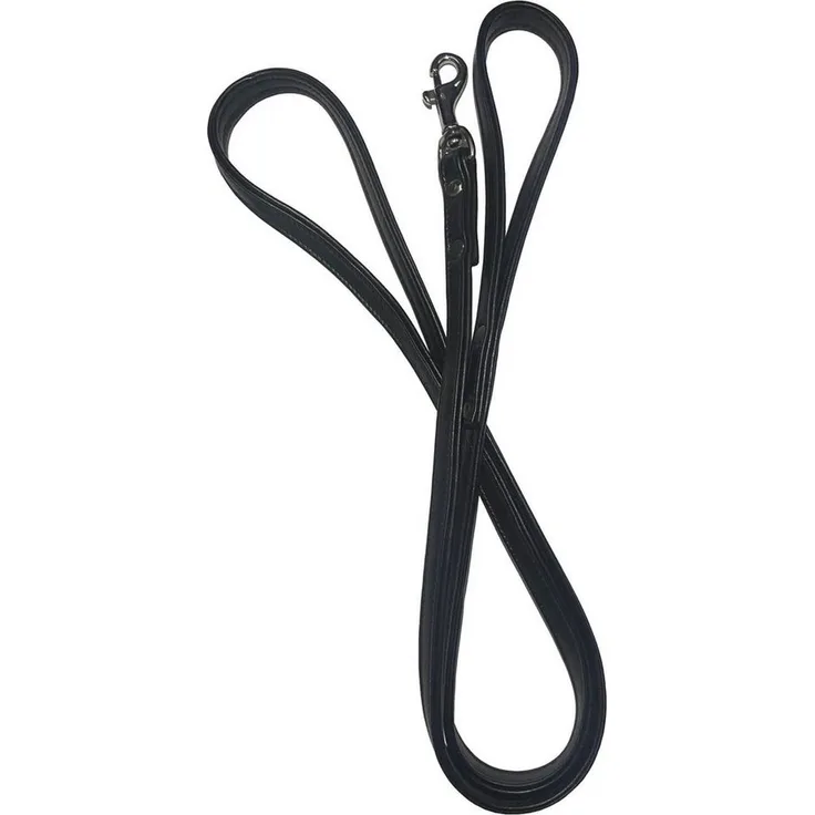 Kieffer Hundeleine Ultrasoft, 160 cm - schwarz - Hochwertige, extrem weiche und griffige Hundeleine aus Rindsleder