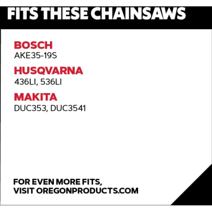 Oregon 3er-Pack Sägekette 35cm 3/8" LP für 35cm Schiene - 52 Antriebsglieder, 1.1mm - kompatibel mit Dolmar, Bosch, Karcher, Husqvarna, Makita und mehr – Bild 4