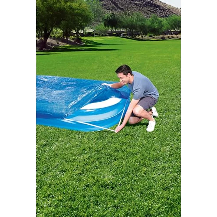 Bestway PE-Abdeckplane für Family Pools 295 x 220 cm, blau, eckig – Bild 2