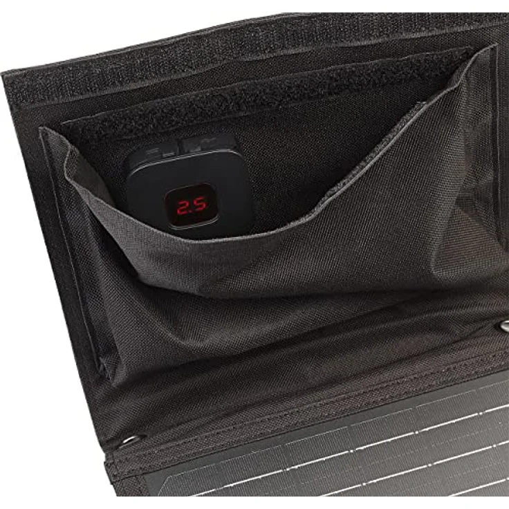 revolt Faltbares Solarpanel: 28-Watt-Solar-Ladegerät mit 2 USB-Anschlüssen (5V/4,8A), faltbar, IPX4 (Solarpanel Tasche, Solarkoffer mit Laderegler, Autobatterie) – Bild 5