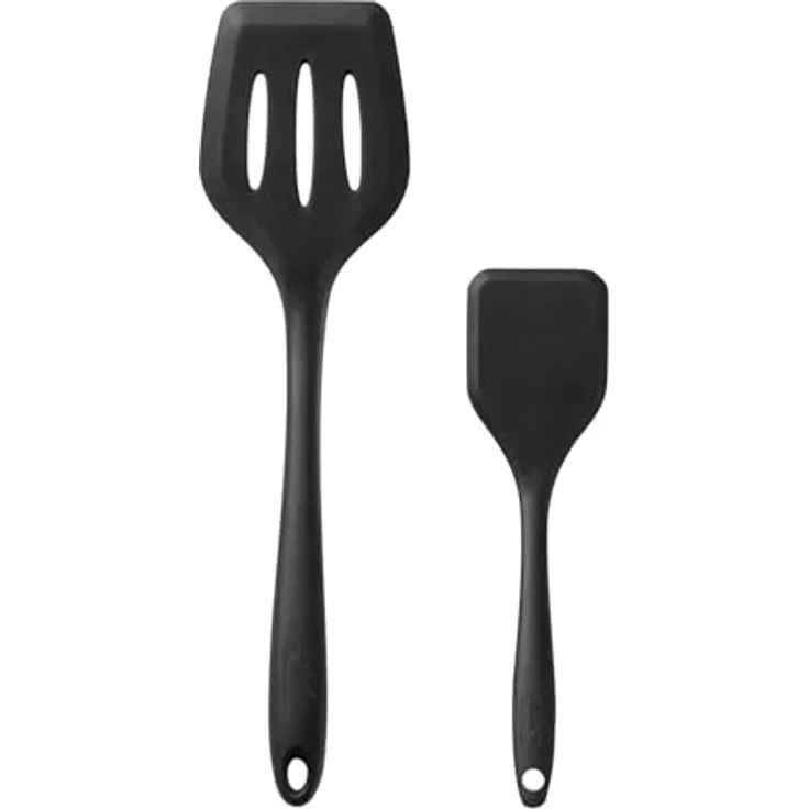 abien TURNER SET für MAGIC GRILL, zwei hitzebeständige Silikon-Pfannenwender mit stabilem Stahlkern