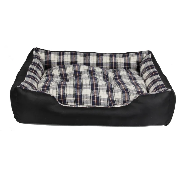 HEIM Tierbett Heimtierbett mit herausnehmbarem Kissen in Größe L, Grau