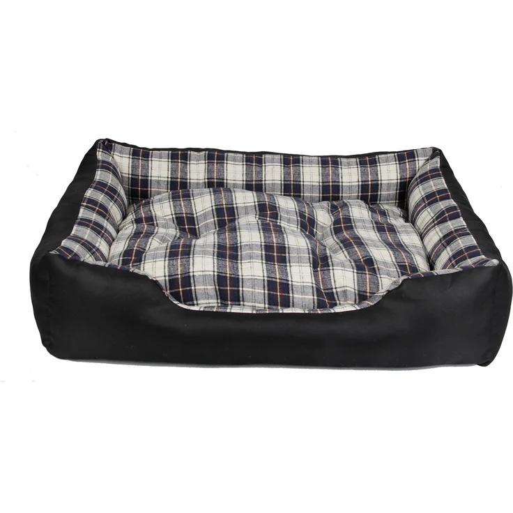 HEIM Tierbett Heimtierbett mit herausnehmbarem Kissen in Größe L, Grau