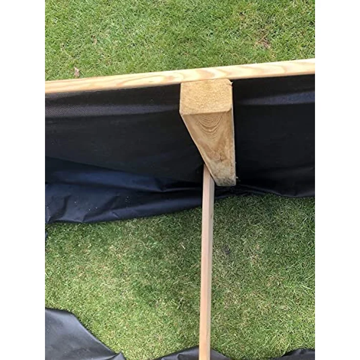 Gartenwelt Riegelsberger Elegantes Hochbeet Kräuterbeet Lärche 160x40 cm, höhenverstellbar, langlebig – Bild 3