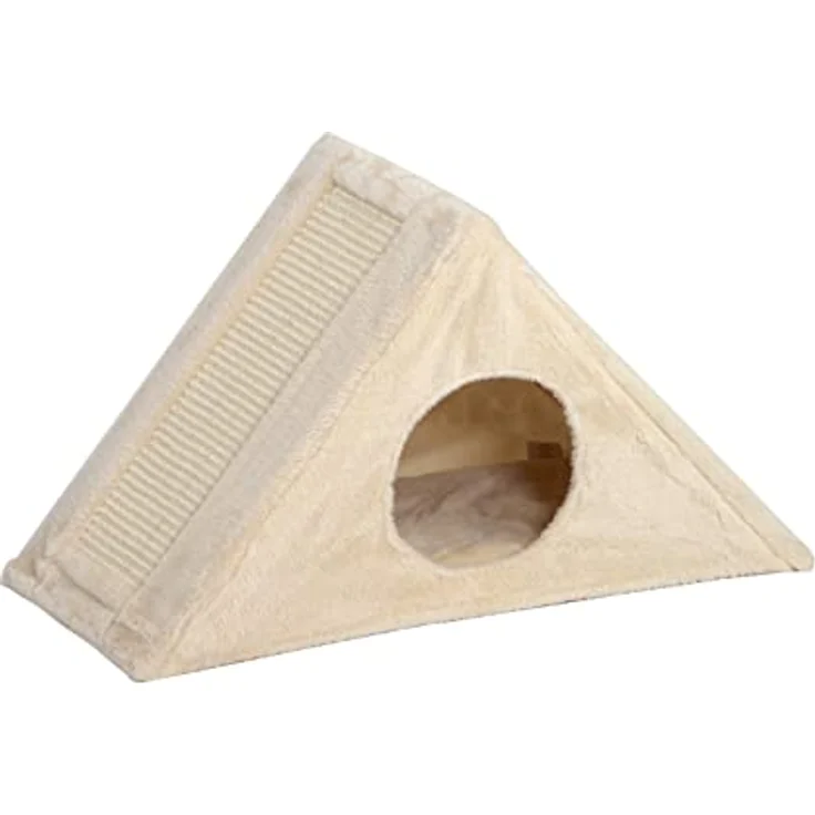 Rohrschneider Katzenhöhle Kratzpyramide Kratzspielzeug, inkl. 2 Extra Spielbälle – Bild 2