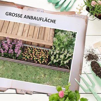 Outsunny Hochbeet aus Stahl, Pflanzkasten mit offenem Boden
