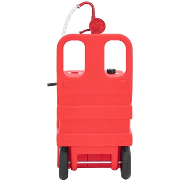 MSW MSW-PFT-120-M mobile Tankstelle mit Zapfhahn und Räder 120 l mobile Tankanlage mobiler Dieseltank, blau – Bild 5