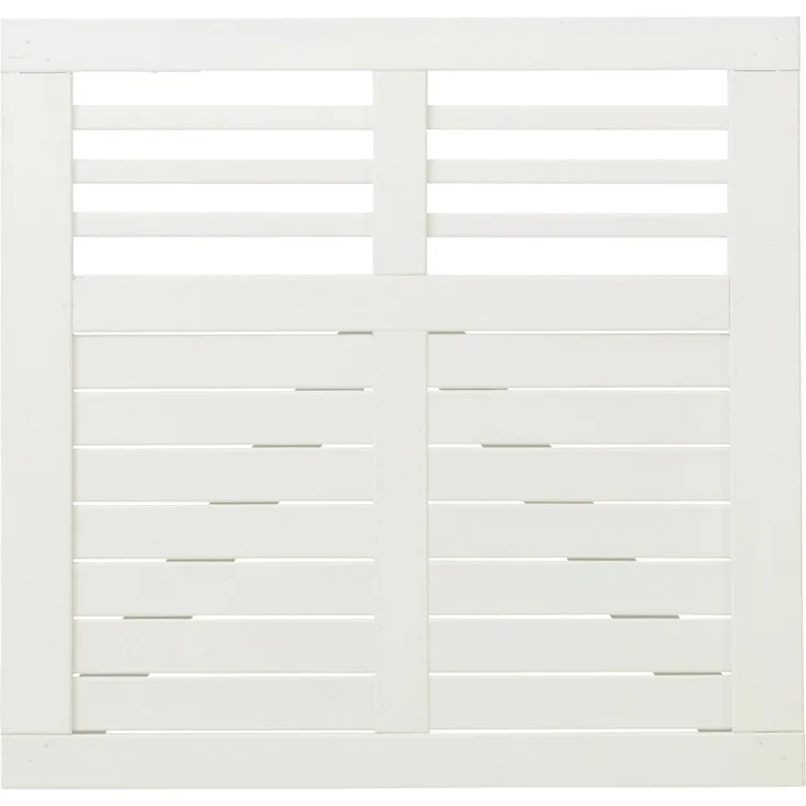 PLUS Tor Decora, Gartentor 100 x 95 cm aus Kiefer/Fichte, weiß RAL 9010, FSC®-zertifiziert