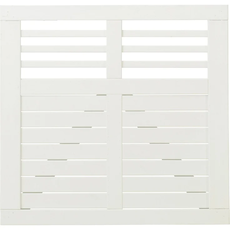 PLUS Tor Decora, Gartentor 100 x 95 cm aus Kiefer/Fichte, weiß RAL 9010, FSC®-zertifiziert