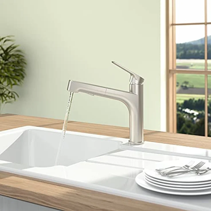 Villeroy & Boch Junis Sky Shower, Küchenarmatur mit herausziehbarer Schlauchbrause, matt schwarz, 2 Strahlarten – Bild 2