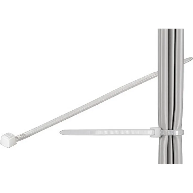 No Name Kabelbinder Standard, transparent Länge 300mm Breite 3, 5mm, 100 Stück