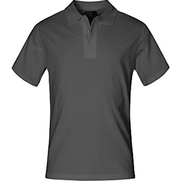 Superior Poloshirt Plus Size Herren, Stahlgrau, XXXL