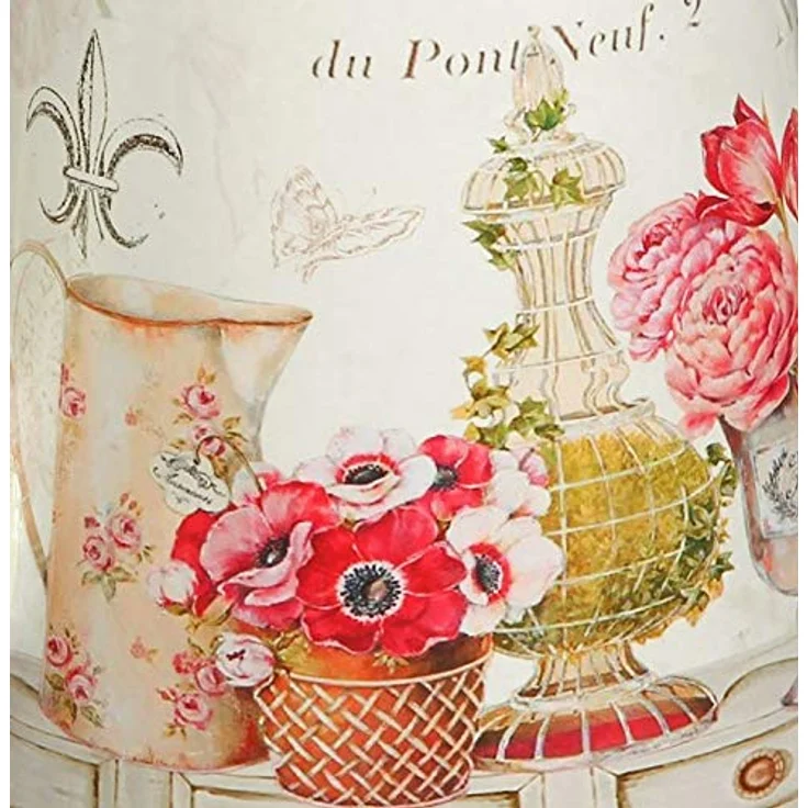 Ambiente Haus Fleur-Gießkanne, dekorative Metall-Gießkanne in antikem Creme mit Goldpinseleffekt, 1,3 L – Bild 7