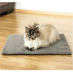 Bestlivings Tierdecke Selbstheizende Thermodecke, für Katzen & Hunde mit Reißverschluss, thermoisolierend, in Lammflor-Optik