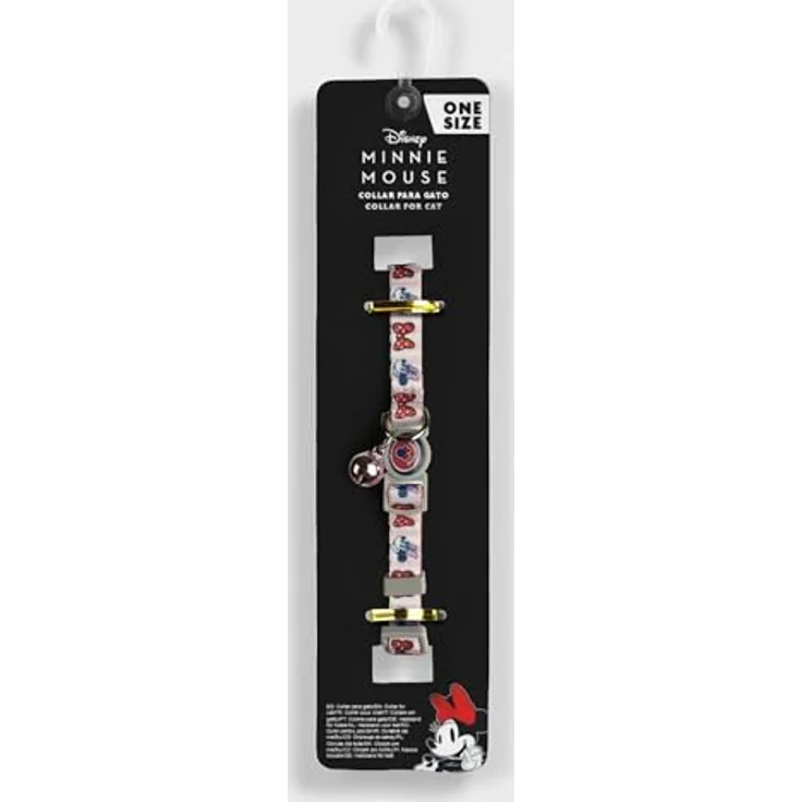 Cerda Katzen-Halsband Disney Minnie Mouse, verstellbar, robust und bequem aus 100 % Polyester – Bild 3