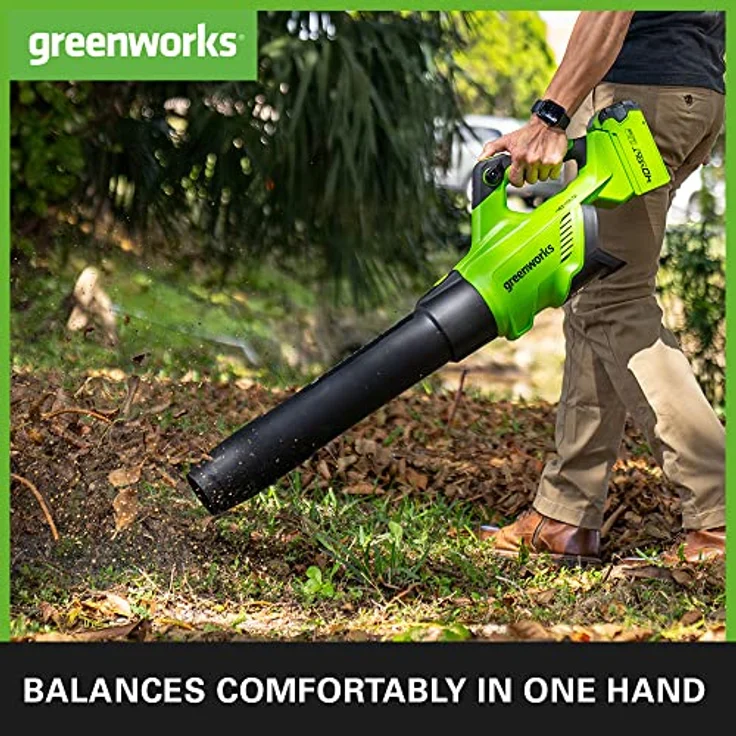 Greenworks GD40AB, Laubsauger + Laubbläser, 40V Akku-Axialgebläse ohne Akku und Ladegerät, leichtes Design – Bild 4