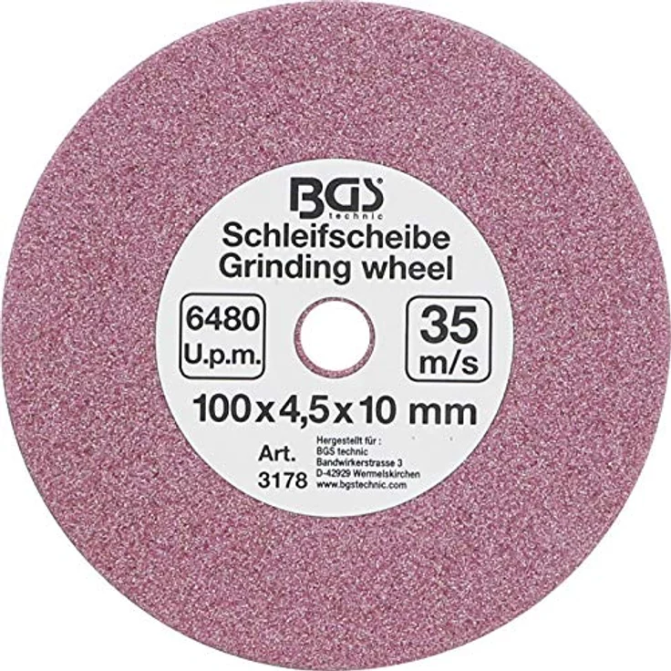 Schleifscheibe 100x4,5x10mm für Sägekettenschärfgerät – Bild 2
