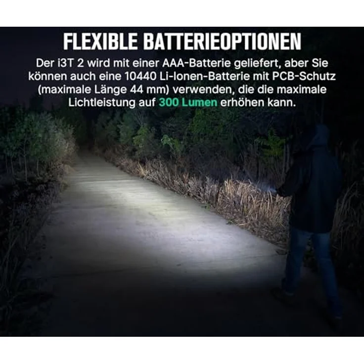 OLIGHT I3T 2 Mini Taschenlampe, 200 Lumen, beidseitiger Taschenclip, schockresistent und wasserdicht IPX8 – Bild 5