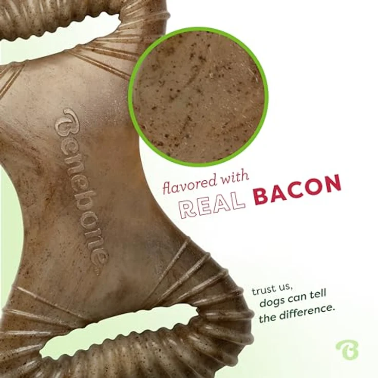 Benebone Dental Chew Bacon L 21cm - (85411100428), Hundespielzeug – Bild 3