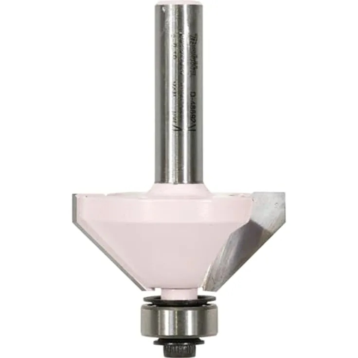 Makita Fasefräser D-48692, Fräser-Set mit 34,9 mm Durchmesser, 8 mm Schaft und 16 mm Arbeitslänge mit Kugellager