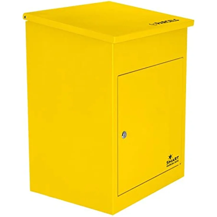 Smart Parcel Box gelb 44x35x58, Paketbriefkasten zur Wandmontage, maximale Paketgröße 321 x 205 x 120 mm – Bild 3