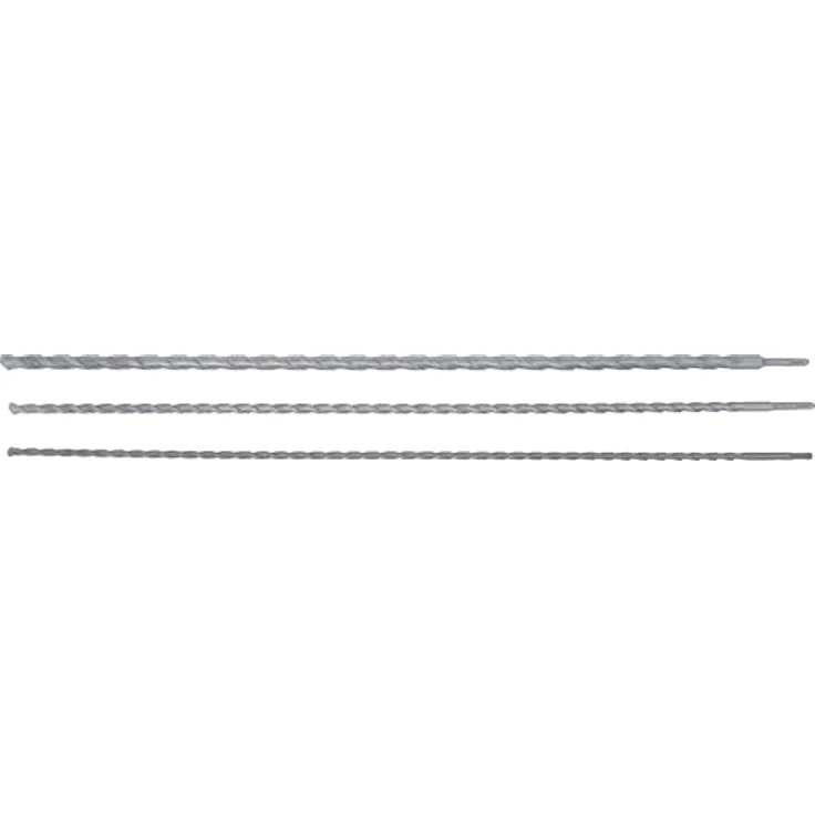 BGS Do it yourself Mauer-Durchbruch-Bohrer-Satz, SDS-Schaft, 3-tlg., 12/16/24 mm, Hartmetallspitzen, je 1000 mm – Bild 3