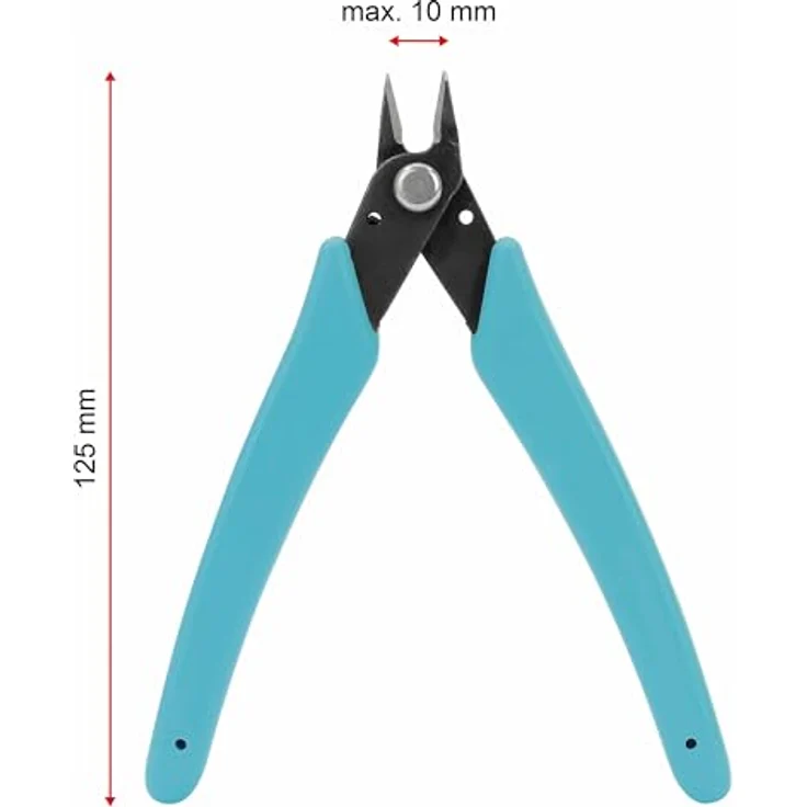 Sintron Micro-Seitenschneider MWC1, abgewinkelt, für Kabeldurchmesser bis 10mm, ergonomische Kunststoffhandgriffe – Bild 4