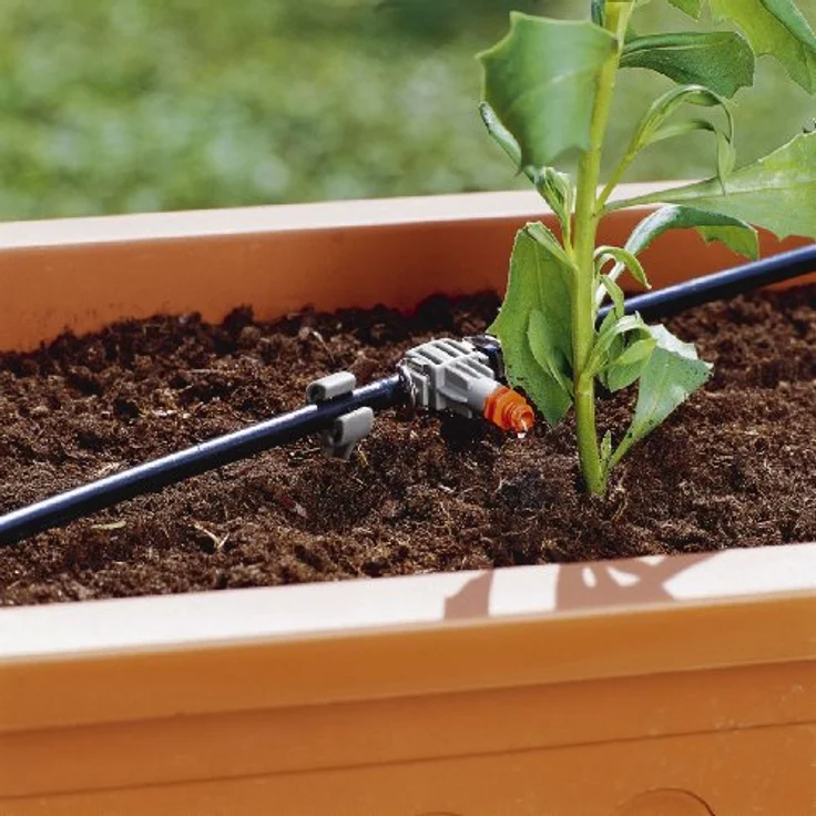 GARDENA Micro-Drip-System Reihentropfer: Tropfbewässerungssystem für Blumenkästen bzw. Pflanzenreihen mit ähnlichem Wasserbedarf, 2 l pro h (8343-20) – Bild 3
