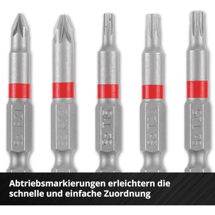 Einhell Bohrer- und Bitset EINHELL Bit-Set 10-teilig, S2-Stahl mit Karabinerhaken für Akkuschrauber und Bohrmaschinen – Bild 3