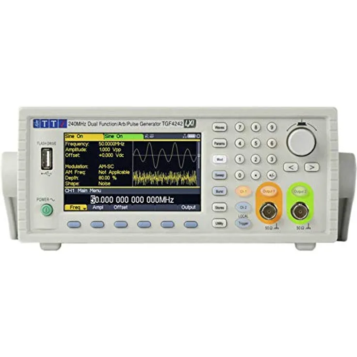 Aim TTi TGF4242 Funktionsgenerator netzbetrieben 1 µHz - 240MHz 2-Kanal Arbiträr, Dreieck, Puls, S