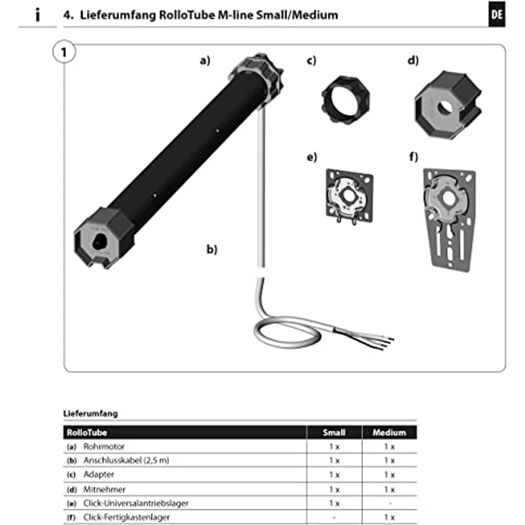 HOMEPILOT RolloTube M-line Medium, Blau, 10 Nm / SW60 (Nachfolgemodell verfügbar) – Bild 5