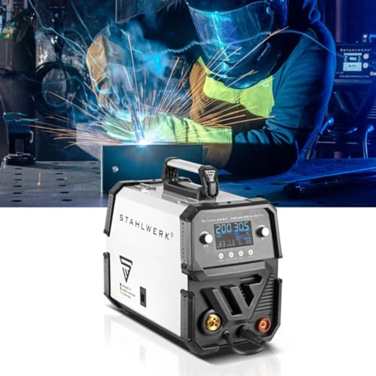 STAHLWERK Schutzgasschweißgerät MIG MAG 200 ST Digital IGBT, 40 - 200 A, Vollausstattung, Inverter mit 200 A, schwarz - Preisvergleich – Bild 5