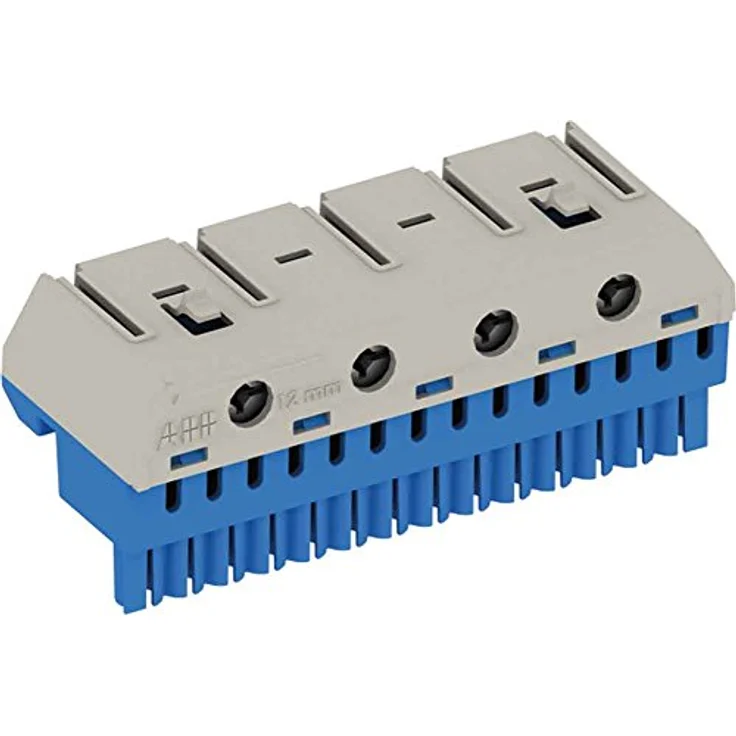 Striebel & John 2CPX062754R9999 ZK144B Klemmenblock, flexibel für mehrere N-Stromkreise, 14 Klemmen 1,5-4 mm² und 4 Klemmen 2,5-25 mm², blau – Bild 2