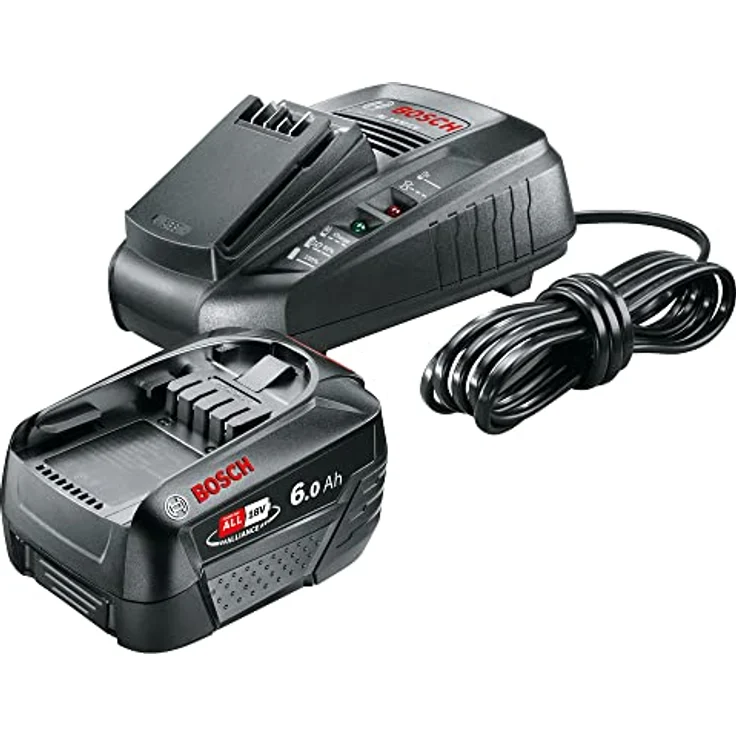 Bosch PBA W-C Werkzeugakku 18 V / 6,0 Ah (1600A00ZR8) Ladegerät AL 1830 CV, Starter-Set – Bild 3