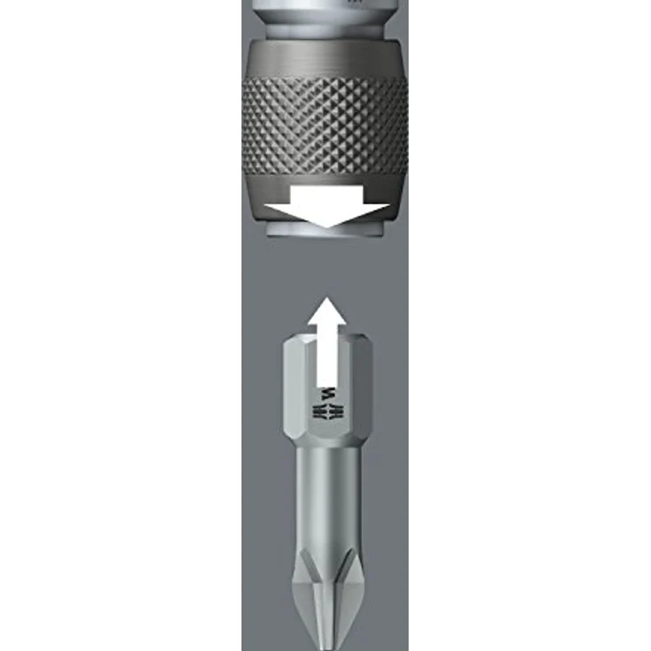 Wera Schnellwechsel-Bithalter 1/4"-1/4" 6-kant, 51 mm, kompakte Konstruktion für schnellen Werkzeugwechsel – Bild 3