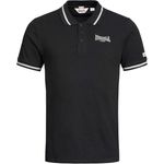 Lonsdale Poloshirt Causton, Arbeitsshirt aus hochwertiger Baumwolle, mit farblich abgesetzten Stickereien, blau