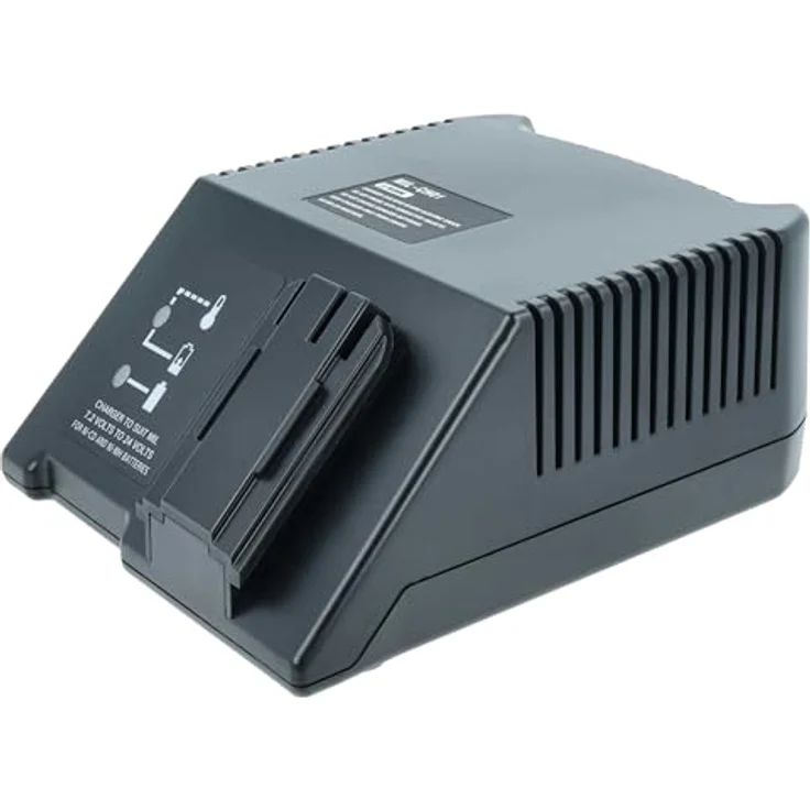 vhbw Ladegerät für Atlas Copco PES 9.6T Werkzeug, 120W, kompatibel mit Ni-Cd/NiMH/Li-Ion Akkus, schwarz – Bild 3