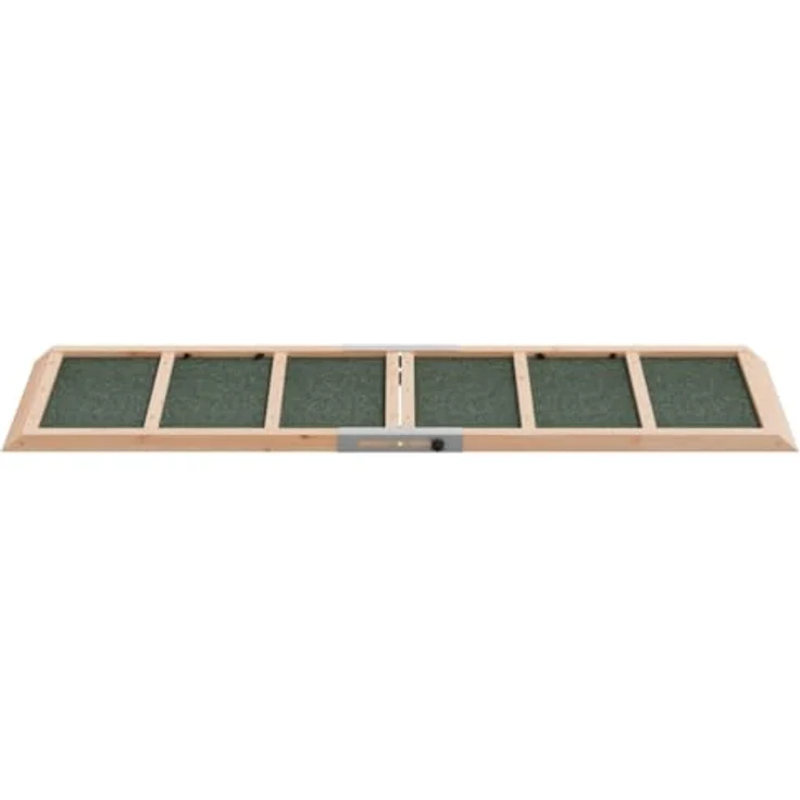 vidaXL Hunderampe Grün 120x30 cm Massivholz Tanne – Bild 5