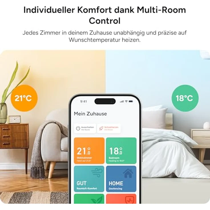 tado° Smartes Heizkörperthermostat X – Starter Kit mit Bridge X, energieeinsparend, App-Steuerung, kompatibel mit Smart Home Systemen – Bild 3