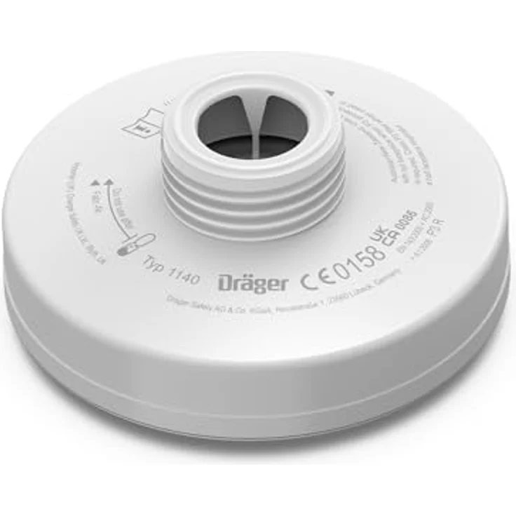 Dräger X-plore Rd40 Partikel-Filter 1140 P3 R für Aerosole-Partikel , 1 STK. , Ersatzfilter für Voll- und Halbmasken X-plore 4740 und 6300 – Bild 2