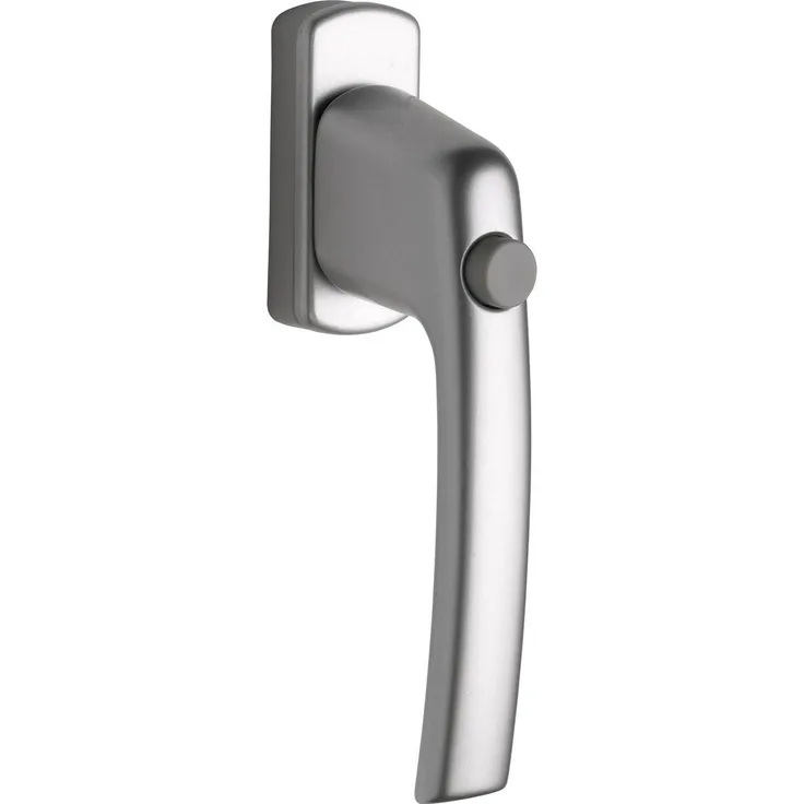 Maco Türgriff + Fenstergriff, HARMONY Sperrknopf, 45° Rasterung, silber eloxiert