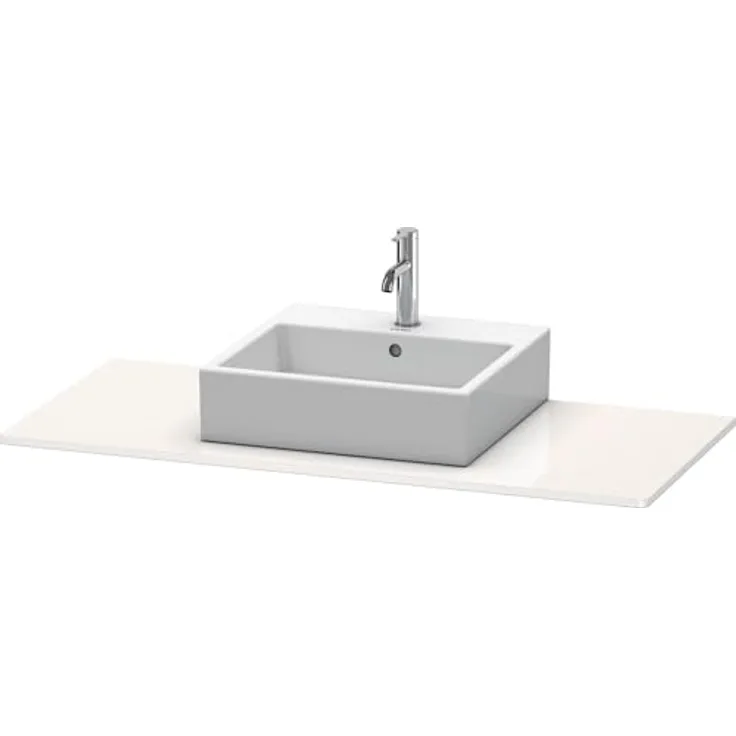 Duravit XSquare Konsole 060D, 800 x 550 mm, Korpusmontage, Farbe: Nordic Weiß Seidenmatt Lack