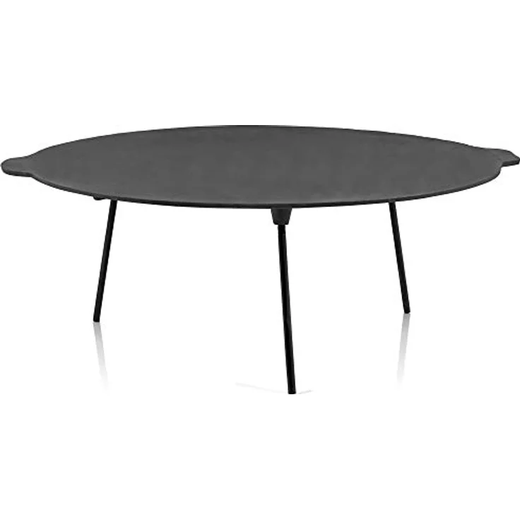 BBQ-Toro Gusseisen Grillpfanne (Ø 60 cm) mit 3 Beinen | rund | Dutch Oven Ständer | Dreibein Grillplatte - Preisvergleich – Bild 1
