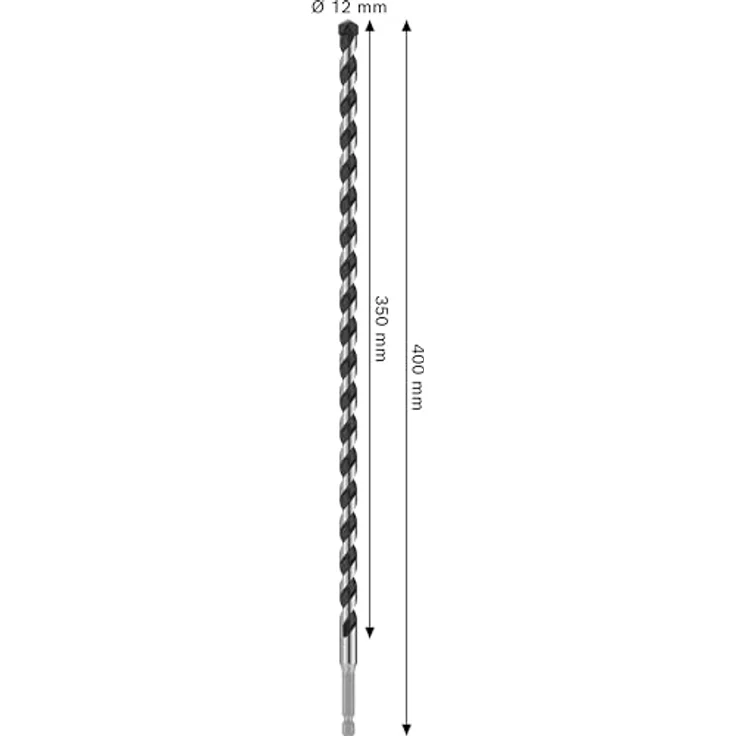 Bosch Accessories 2608706996 PRO HEX-5 Stein-Spiralbohrer, hohe Lebensdauer für Beton, Stein und Ziegel – Bild 3