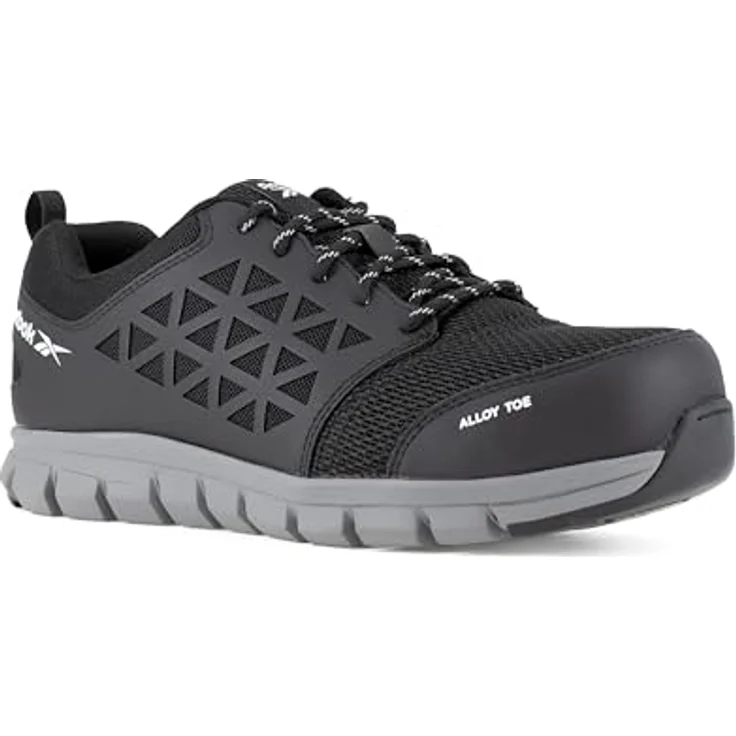 Reebok Excel Light S1P Sicherheitsschuhe (Größe 41) mit Aluminium-Zehenschutzkappe, atmungsaktivem Obermaterial und flexiblem EVA-Sohle – Bild 1