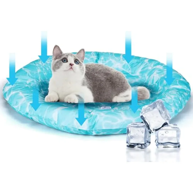 nobleza Hundematte kühlmatte Hunde Katzen, Selbstkühlendes Kühlbett mit Ungiftigem Gel, Orbicular